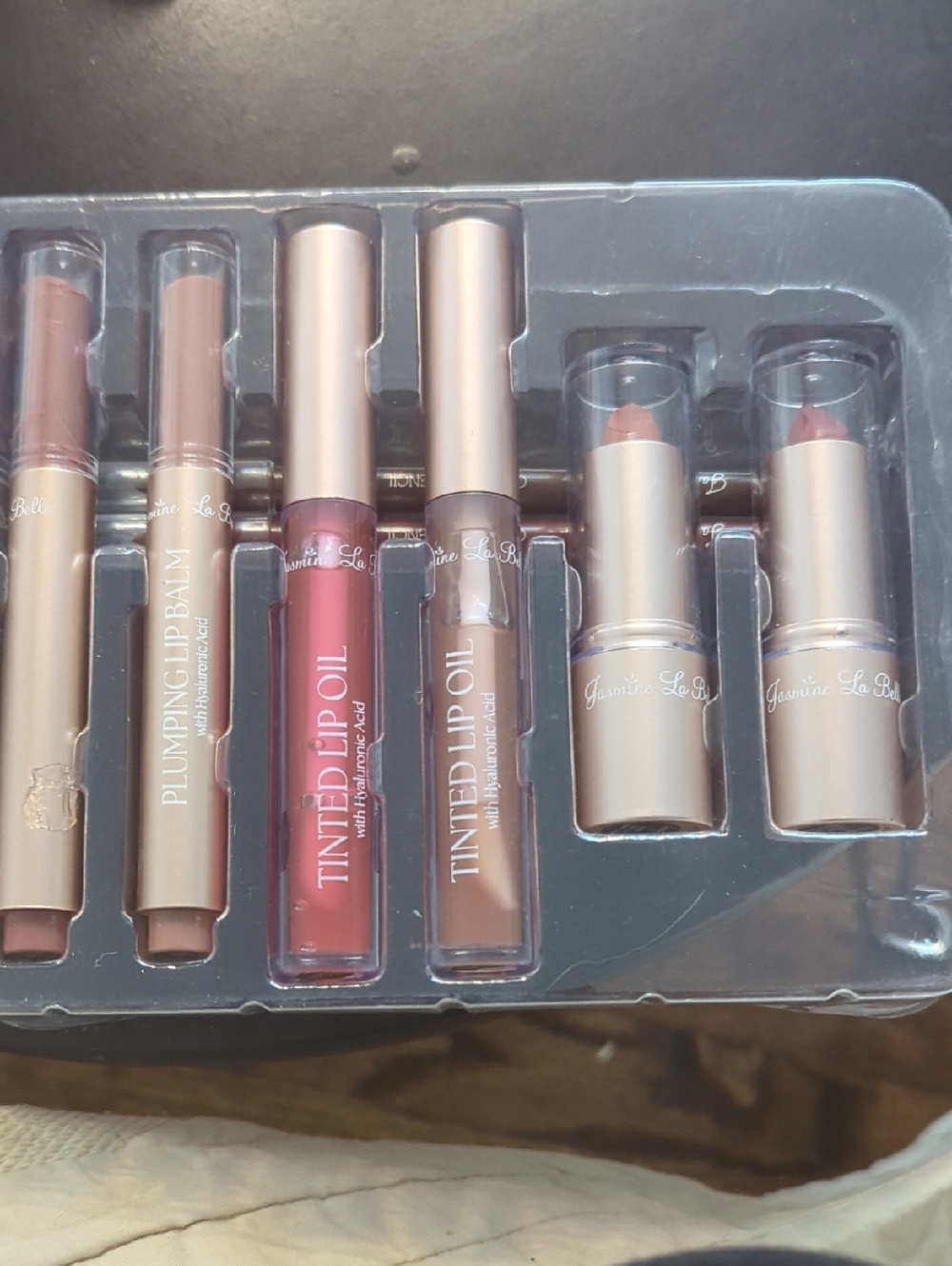 Nude & Rose Lip Set — Tinted Lip Oil & Plumping Balm